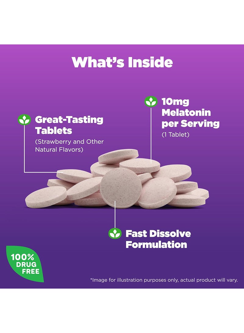 Natrol Melatonin Fast Dissolve, 10mg - 60 Tablets, Packaging May Vary - Image 5